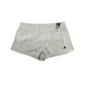 Adidas White Athletic Running Shorts Women’s XL AEROREADY Lined Activewear